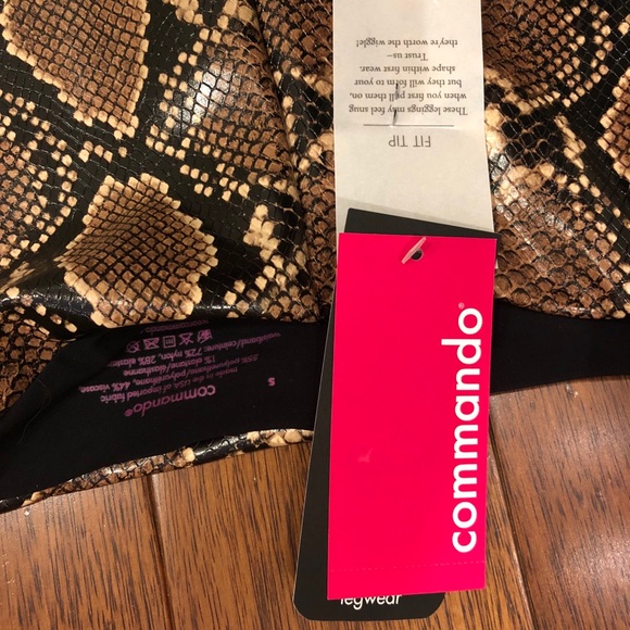 commando snake skin faux leather leggings - Picture 3 of 4